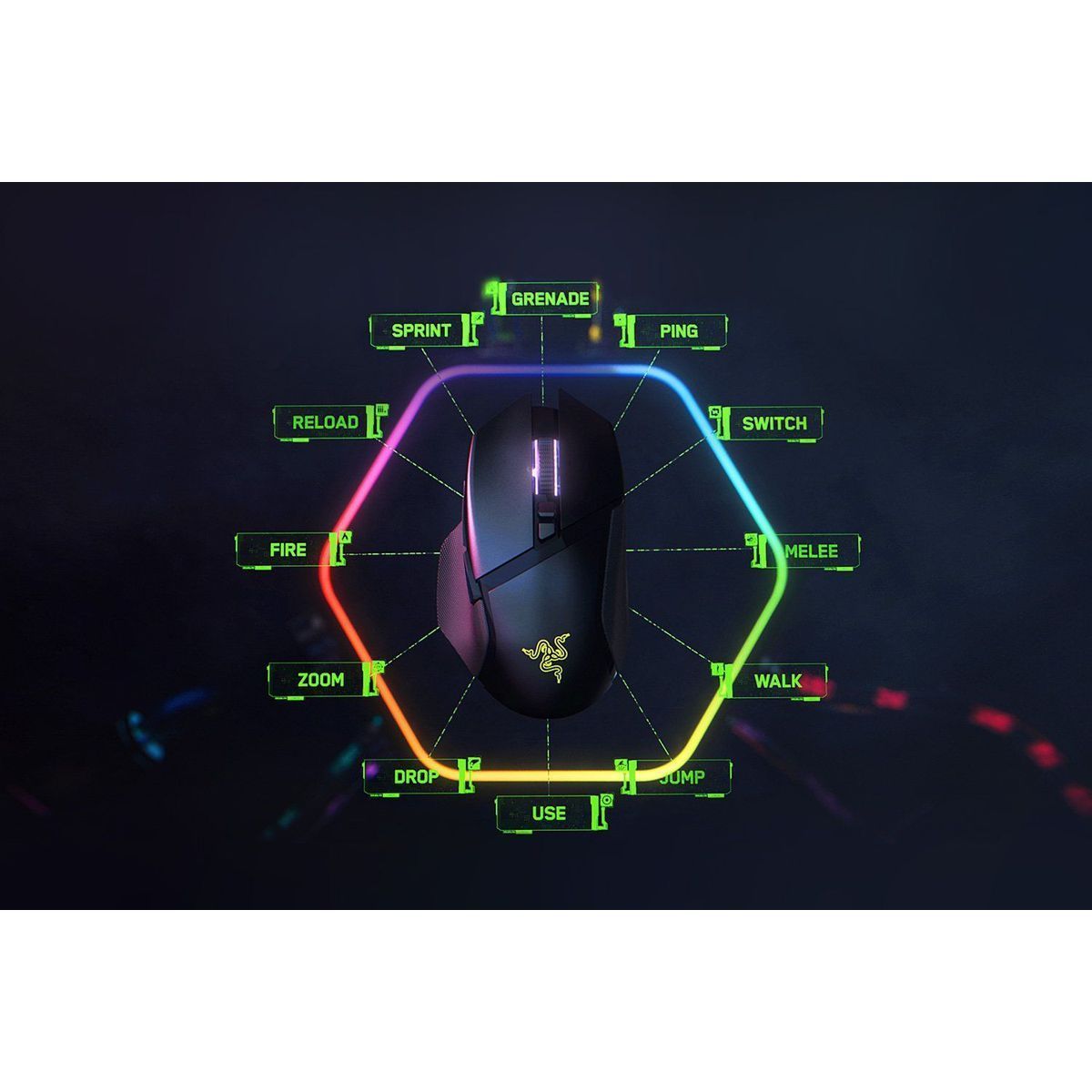 Игровая мышь Razer Basilisk V3 Pro 35K - Black gaming mouse Razer Basilisk V3 Pro 35K - Black gaming mouse RZ01-05240100-R3G1